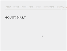 Tablet Screenshot of mountmary.com.au